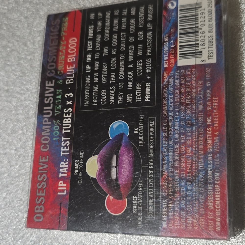 🧚♀️Obsessive Compulsive Cosmetics RARE Mini Lip Tar Set NWT - Picture 4 of 5